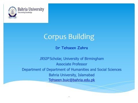 Corpus building and Corpus Cleaning