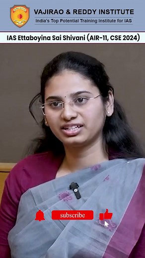 IAS Mock Interview | AIR 11 Ettaboyina Sai Shivani CSE 2024 | Vajirao & Reddy IAS Institute