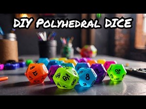 Watch Me Create a Crazy Cool Resin Neon Polyhedral Dice Step by Step!