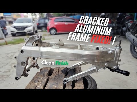 Fixing a Cracked Aluminum Frame — Full Restoration with Clean Finish! 🔧🔥
