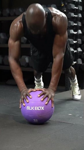 Medicine Ball Diamond Press-Ups | 12REPS App #gymtips #gym #personaltrainer #pressups