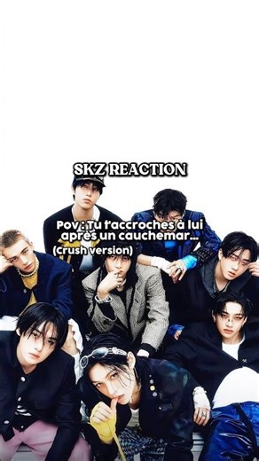 #SKZPOV Tu t’accroches à lui après un cauchemar . #straykids #skz #kpop