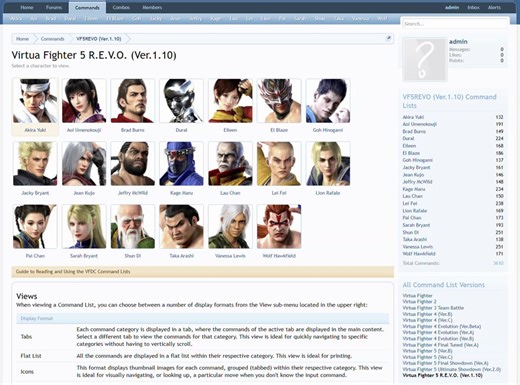 Animated moves progress update which will get rolled out to VFDC @vfdotcom soon, along with the REVO 1.10 patch.Completed: Akira, Aoi, Brad, Eileen, Goh, Jacky, Jeffry, Kage, Lau, Lei Fei, Lion, Pai, SarahRemaining: El Blaze, Jean, Shun, Taka, Vanessa, Wolf, Dural