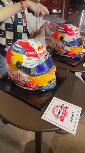 A very sweet surprise 🍰 #F1 #RedBullRacing #cake | Oracle Red Bull Racing