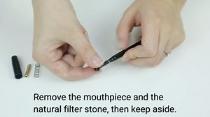 Long Cigarette Holder for Women - Extendable and Functional as Cigarette Filters with Natural Filter Stone | Detachable for Cleaning | Fits Virginia Slim and Other Hand Rolled 23mm Cigarettes