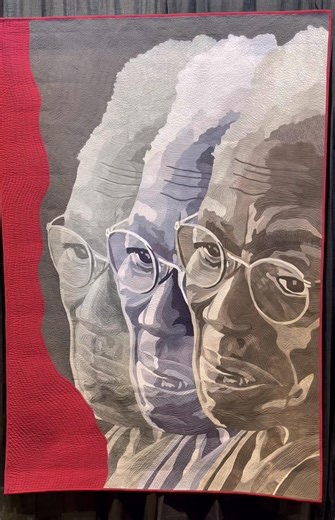 Join us from 1-4 on Sunday at Zion Evangelical UCC, 603 N New Jersey, to view these beautiful art quilts interpreting life’s journey. | Sacred Threads Quilts