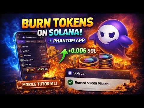 Burn Tokens, LP Token & Claim SOL on Solana | Phantom App (2026)