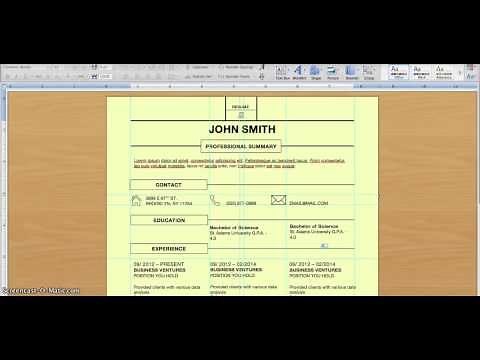 How you can easily edit a resume design template in Microsoft Word