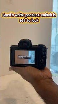 Card's Write Protect Switch Is Set To Lock | Memory Card Locked Problem Fix | Canon