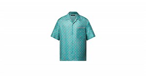 Products by Louis Vuitton: Monogram Short-Sleeved Silk Shirt