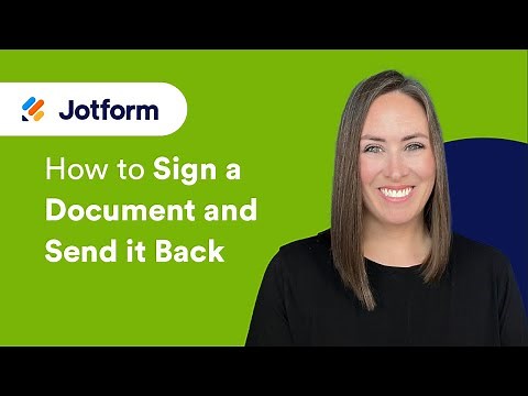 How to Sign a Document and Send It Back