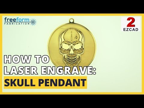 How to Laser Engrave: Skull Pendant (EzCAD 2)
