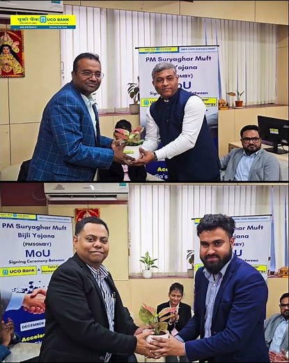 MoU signing ceremony between UCO Bank and Tata Power Renewable Energy Ltd.