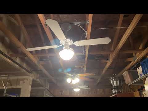 My Garage Ceiling Fans Running on all Speeds