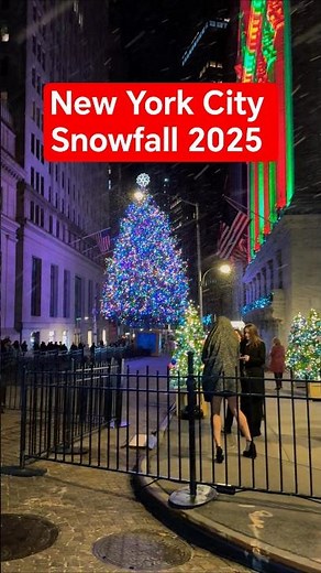 New York City Snowfall 2025 | Beautiful Winter Scenes in NYC #newyork #nycsnow #snowfall