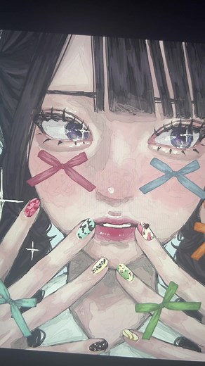 女の子の美しさを描く厚塗りイラスト