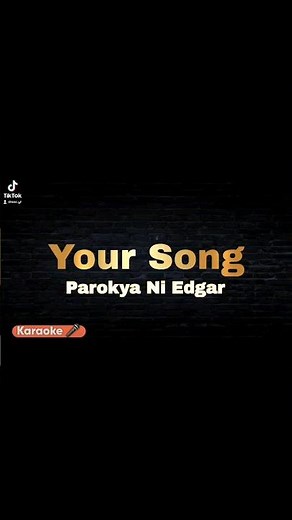Your Song Karaoke Version 🎤 #parokyaniedgar #music #lyrics #filipinosinger #songlyrics #countrymusic