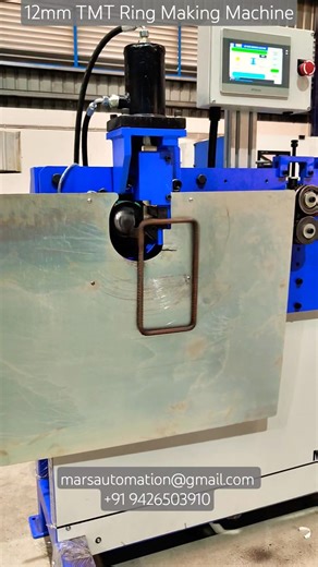 12mm TMT Ring Making Machine, TMT Ring Making Machine Control on Mobile, IOT TMT Bending Machine App
