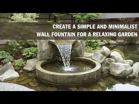 Relaxing Garden Ideas: How to Build a DIY Wall Fountain with Calming Water Sounds