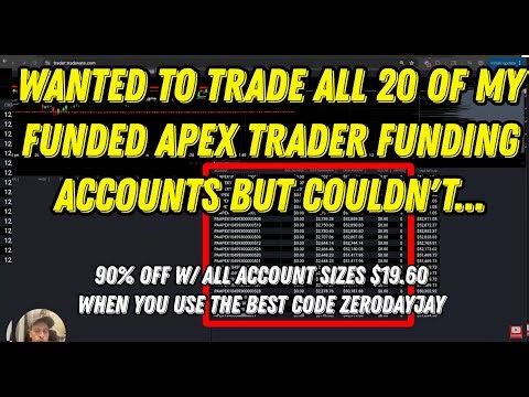 I Couldn't Trade All 20 Of My Funded Apex Trader Funding Accounts...
