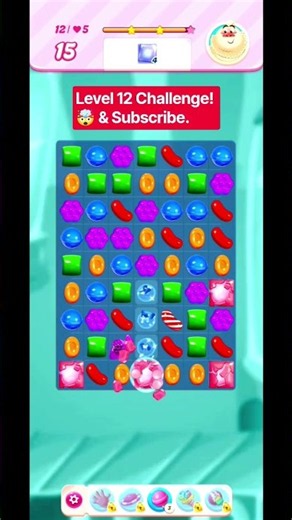 Candy Crush Level 12 Challenge! ⚡ (Super Fast Gameplay) #shorts #candycrushfriendssaga #gaming