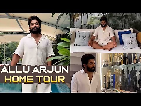 Icon Star Allu Arjun Home Tour Video | Allu Arjun House Inside | Pushpa 2 | Filmyfocus.com