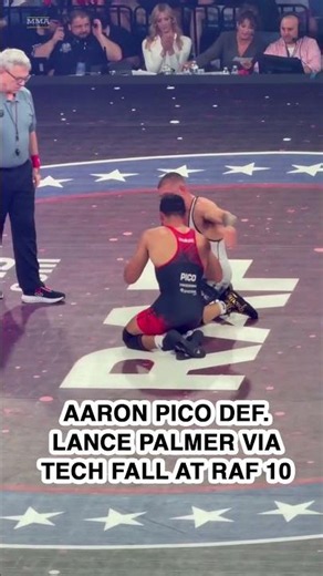 Aaron Pico TECH FALLS Lance Palmer in wrestling return | RAF 10 | MMA Fighting