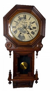 Antique 1870s New Haven Walnut American Wall Clock Fully Serviced | eBay