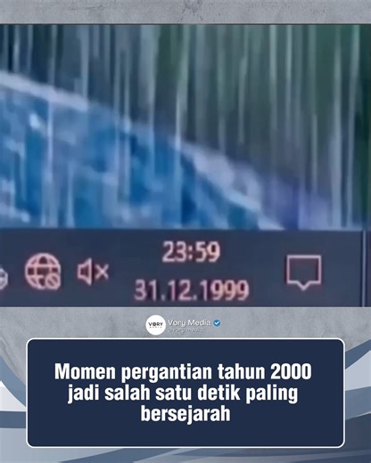VORY MEDIA on Instagram: "Detik-detik pergantian dari 1999 ke 2000 bukan sekadar perayaan tahun baru—dunia saat itu menahan napas. Malam itu dibayangi ketakutan global bernama Y2K Bug atau Year 2000 Problem. Persoalannya terlihat sepele, namun dampaknya bisa fatal: banyak sistem komputer hanya mengenali dua digit terakhir tahun. Ketika angka 99 berubah menjadi 00, komputer dikhawatirkan salah membaca waktu sebagai tahun 1900. Bayangkan risikonya—data perbankan kacau, deposito tercatat seolah dis