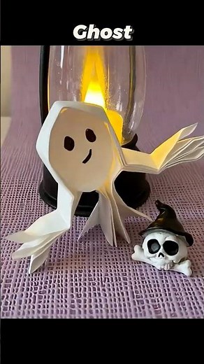 DIY Origami Ghost 👻 | How to Make the Cutest Halloween Ghost Ever!