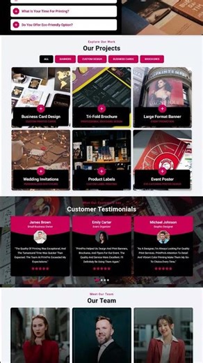 🎨 Printing Company Website Template | HTML5 Design Demo 🔥