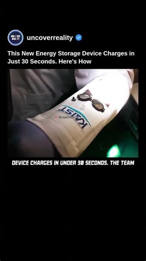 This Energy Storage Battery Like Tech Device Charges In Seconds. Here's How #tech #battery #shorts