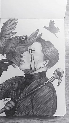 Revealing my art until it reaches my target audience💀🩶 || Gina K. Art #drawing #fypシ゚viral #sketch