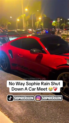 No Way Sophie Rain Shut Down A Car Meet 😭❤️‍🩹 #sophierain #bophouse #fyp #viral #teamwork @Sophie Rain