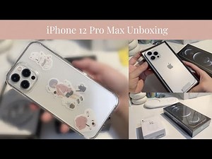 iphone 12 pro max silver unboxing 🍎