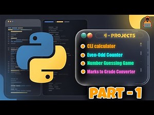 4 Python Mini Projects in 1 Video 🧠 | Perfect for Beginners! || Python ka Pitara || DeathCode