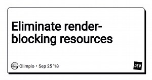 Eliminate render-blocking resources