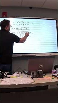 Using the Quadratic Formula to Find Complex Roots #maths #quadraticformula #algebra