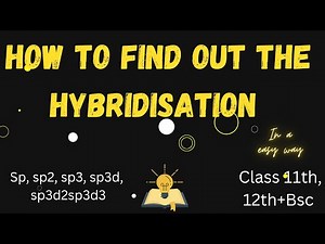 How to find the hybridization.learn with examples.