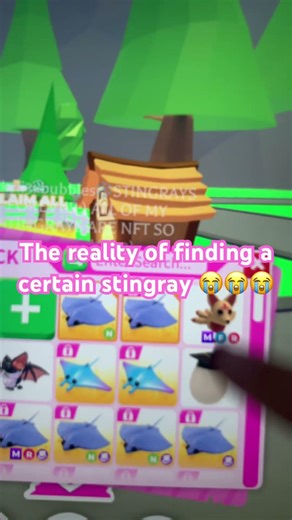 BRO IVE GOT 68 NOW… 😭😭😭 #roblox #adoptme #stingray #adoptmepets