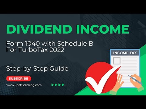 TurboTax 2022 Form 1040 - Enter Form 1099-DIV for Dividend Income
