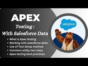 22 : Apex Testing : Working With Salesforce Object Data (Hindi)| Create Test Data In Apex Test Class
