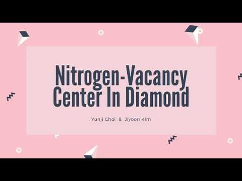 Quantum Material: Nitrogen Vacancy Center in Diamond