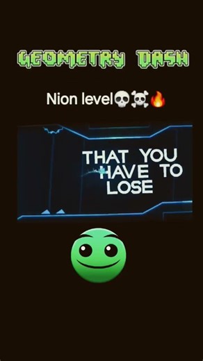 nion level in geometry dash #geometrydash #gaming ☠️ 💀 🔥