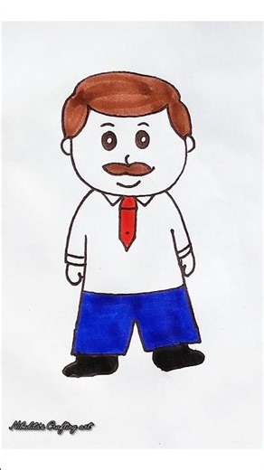 How to draw a man easily step by step / Easy drawing tutorial ideas #drawingtutorial #draw#man