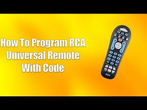 How To Program RCA Universal Remote With Code