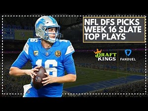 NFL DFS Picks: Week 16 2025 Main Slate - Top Picks for DraftKings & FanDuel