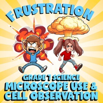 Microscope Use & Cell Observation FRUSTRATION Science Game - No Prep Grade 7