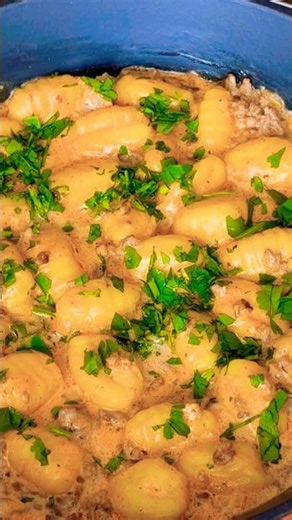 Gnocchi-Pfannen Rezept mit Hackfleisch #food #rezept