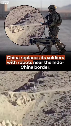 Visionary Indians | Reports of China replacing soldiers with robots near the India–China border have sparked widespread curiosity and debate. A viral video... | Instagram